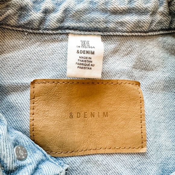 Classic Light Blue Denim Drop Shoulder Oversized Jacket - Picture 2 of 2